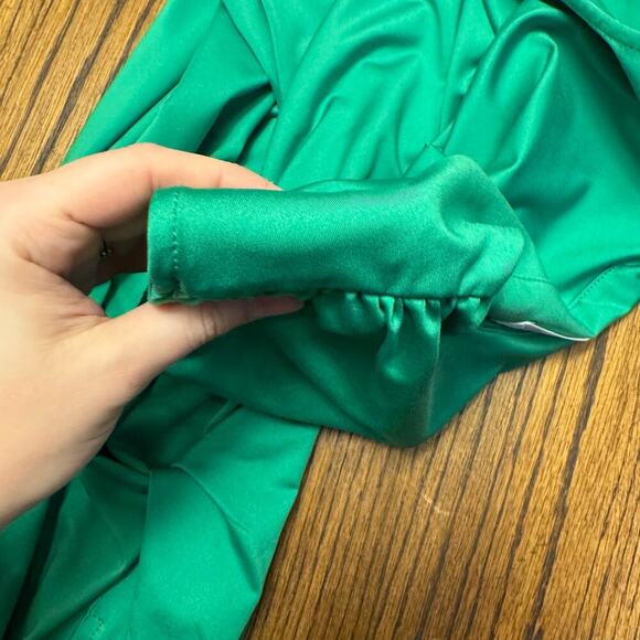 4th & Reckless Sleeveless Ruched Maxi Dress – US Large – Green – Elegant Evening - Picture 3 of 8